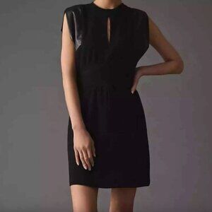 Anthropologie Women's Black State Vegan Sleeveless Mini Rue Dress Size S NWT